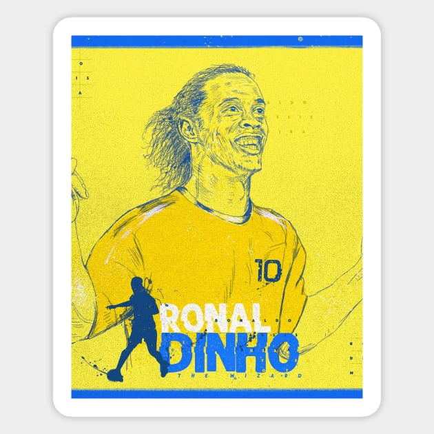 Ronaldinho 10 Sticker by Mr.Donkey